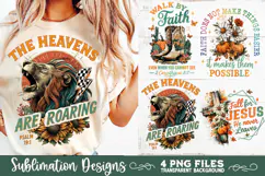 Christian Fall Inspirational 4 PNG Retro PNG Sublimation Product Image 4