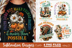 Christian Fall Inspirational 4 PNG Retro PNG Sublimation Product Image 6