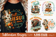 Christian Fall Inspirational 4 PNG Retro PNG Sublimation Product Image 8