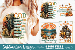 Christian Fall Inspirational 4 PNG Retro PNG Sublimation Product Image 3