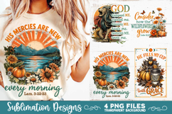Christian Fall Inspirational 4 PNG Retro PNG Sublimation Product Image 5