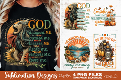 Christian Fall Inspirational 4 PNG Retro PNG Sublimation Product Image 1
