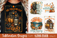 Christian Fall Inspirational 4 PNG Retro PNG Sublimation Product Image 8