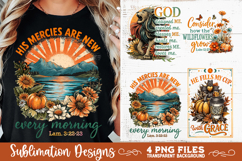 Christian Fall Inspirational 4 PNG Retro PNG Sublimation Product Image 7