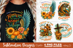 Christian Fall Inspirational 4 PNG Retro PNG Sublimation Product Image 8