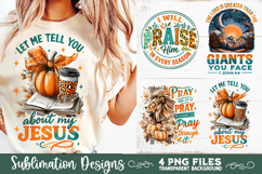 Christian Fall Inspirational 4 PNG Retro PNG Sublimation Product Image 6