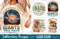 Christian Fall Inspirational 4 PNG Retro PNG Sublimation Product Image 7