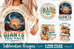 Christian Fall Inspirational 4 PNG Retro PNG Sublimation Product Image 7