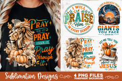 Christian Fall Inspirational 4 PNG Retro PNG Sublimation Product Image 3