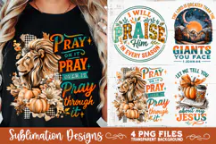 Christian Fall Inspirational 4 PNG Retro PNG Sublimation Product Image 3
