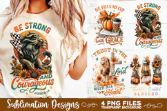 Christian Fall Inspirational 4 PNG Retro PNG Sublimation Product Image 3