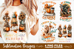 Christian Fall Inspirational 4 PNG Retro PNG Sublimation Product Image 6