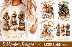 Christian Fall Inspirational 4 PNG Retro PNG Sublimation Product Image 6
