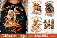 Christian Fall Inspirational 4 PNG Retro PNG Sublimation Product Image 2