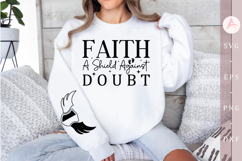 Faith a shield against doubt Sleeve SVG Product Image 1