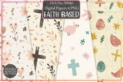 Faith Based Easter Symbols Pattern Product Image 1