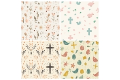 Faith Based Easter Symbols Pattern Product Image 2