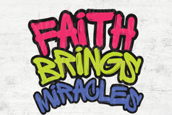 Faith Brings Miracles SVG, Christian Quote SVG Product Image 4