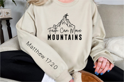 Faith can move mountains Sleeve SVG Design Product Image 3