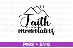 Faith Can Move Mountains Svg, Bible Quote SVG Product Image 7