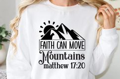 Faith can move mountains matthew SVG, Faith Quotes SVG Product Image 1