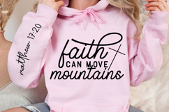Faith Can Move Mountains Sleeve SVG Design Product Image 3