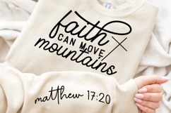 Faith Can Move Mountains Sleeve SVG Design Product Image 2
