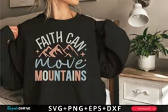 Faith Can Move SVG, Christian SVG Design, Faith SVG Product Image 1
