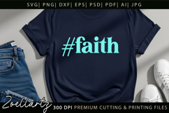 Jesus Faith Christian Quote SVG Cut Files Bible Cross SVG Product Image 3