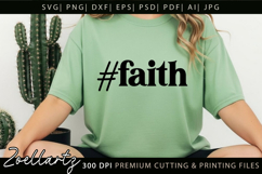 Jesus Faith Christian Quote SVG Cut Files Bible Cross SVG Product Image 4