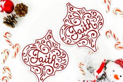 faith christmas arabesque ornaments