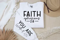 Faith Ephesians Sleeve SVG, Motivational SVG Design Product Image 2