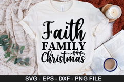 Funny Christmas SVG Design - Faith Family Christmas Product Image 5