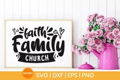 Faith family church | Family svg file Product Image 1