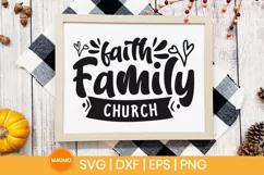 Faith family church | Family svg file Product Image 2