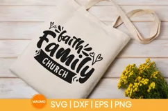 Faith family church | Family svg file Product Image 3