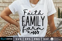 Faith family farm SVG, Farm SVG Design Product Image 1