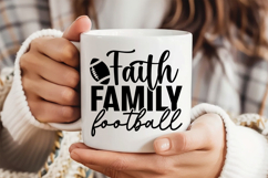 Faith Family Football SVG | American Football SVG Product Image 4
