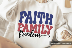 Faith Family Freedom - 4th Of July Design Product Image 1