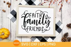 Faith family friends | Family svg file Product Image 1