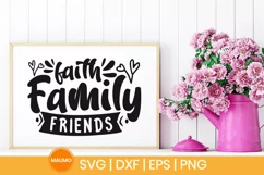 Faith family friends | Family svg file Product Image 1