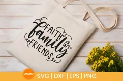 Faith family friends | Family svg file Product Image 2