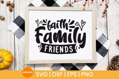 Faith family friends | Family svg file Product Image 2