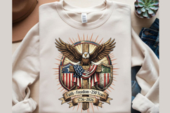 Faith Freedom 250 Years 4th of July Png Design Product Image 2