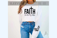 Faith Guides My Steps Sleeve SVG Product Image 1