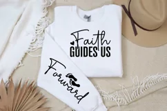 Faith Guides Us Sleeve SVG, Christian SVG Design Product Image 2