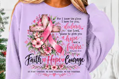 Faith Hope Courage Jeremiah 2911 Pink Ribbon Breast Cancer P Product Image 5