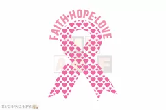 Breast Cancer SVG Retro T-shirt Design, Breast Cancer PNG Product Image 1