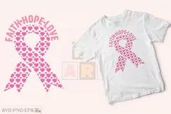 Breast Cancer SVG Retro T-shirt Design, Breast Cancer PNG Product Image 3