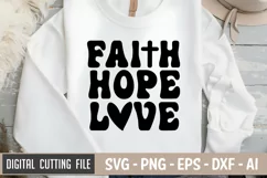 Faith Hope Love SVG File | Christian SVG | Religious SVG Product Image 1